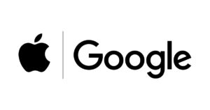 logo of apple and google